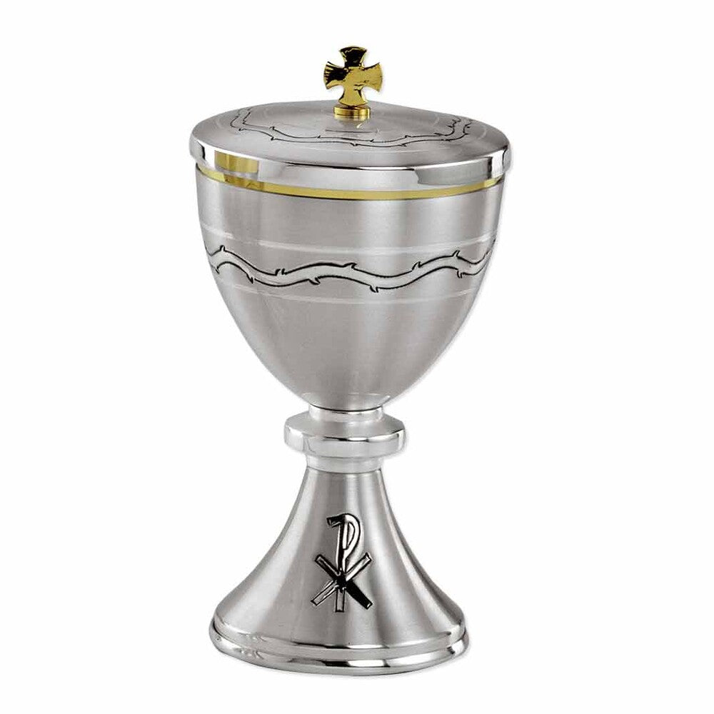 7 5/8" High Vine & Chi Rho Ciborium