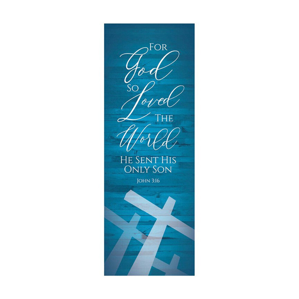 For God So Loved Cross Banner