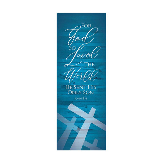 For God So Loved Cross Banner