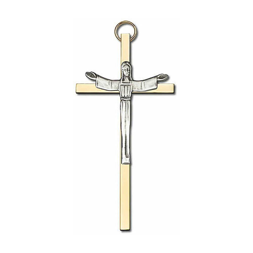 Risen Christ 4" Metal Wall Cross 4465