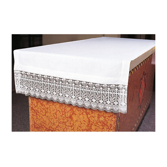 Communion Table Cover With Embroidered 7 1/2” Lace - Design 5700