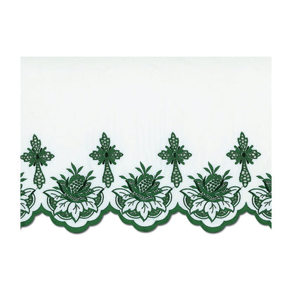 Green Silk Embroidered Altar Cloth - Design  BV1108GR