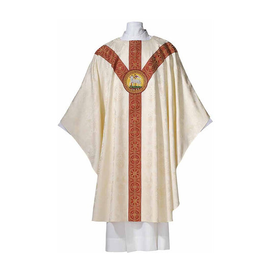 Chasuble with 'Lamb of God' Monogram - Available in 8 Colours