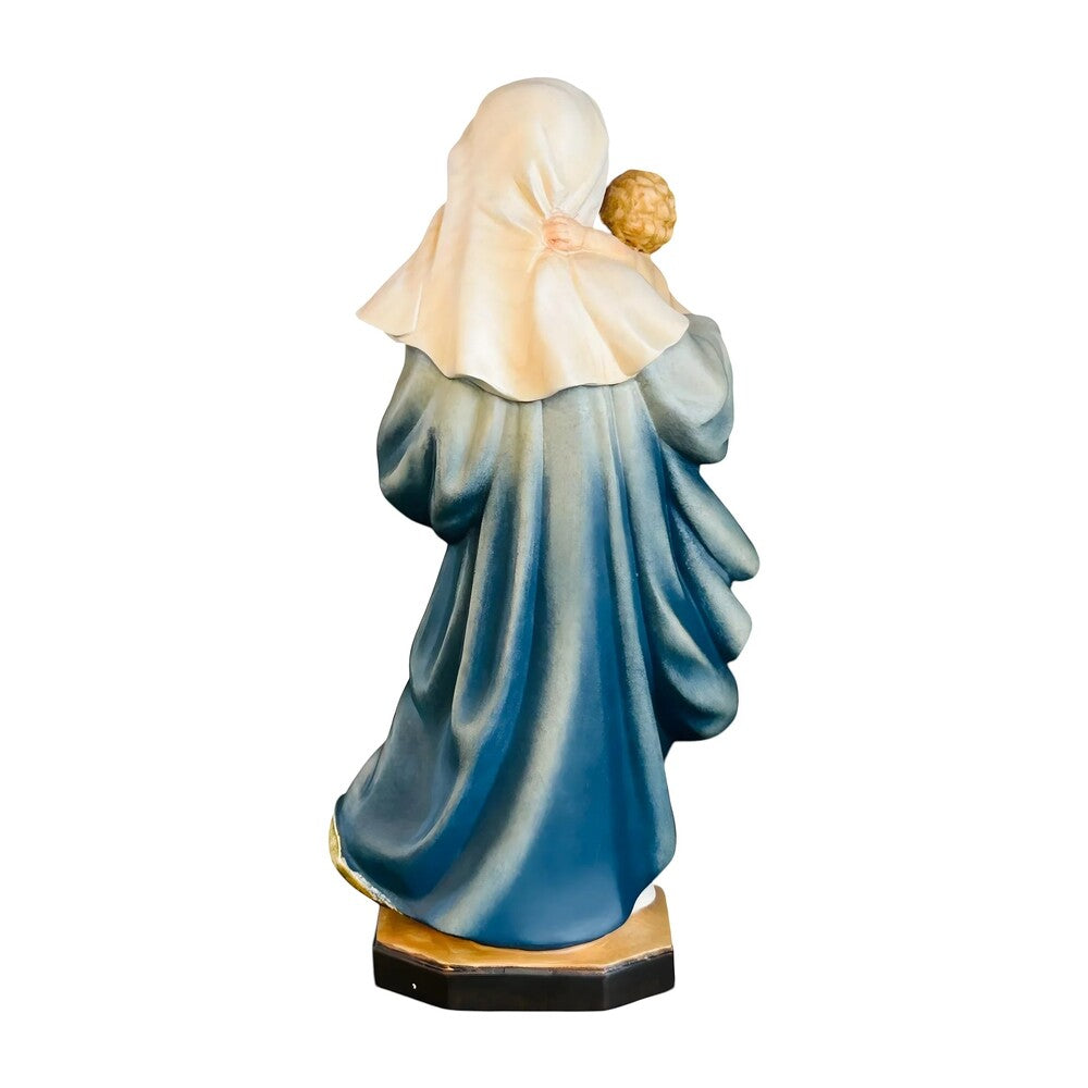 Statue Our Lady of Reverence carved in Val Gardena Wood