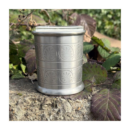 Medieval Antique Finish Pewter Candle Votive