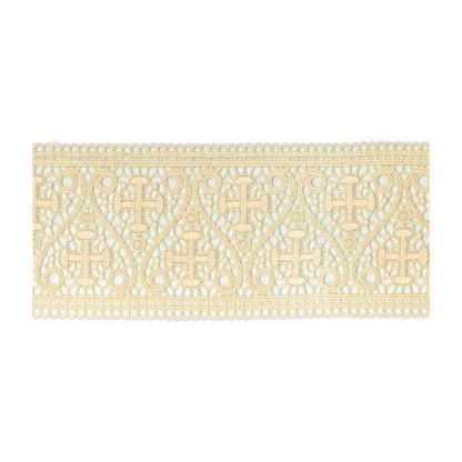 Plissé Alb with Cross Motif Lace Edition