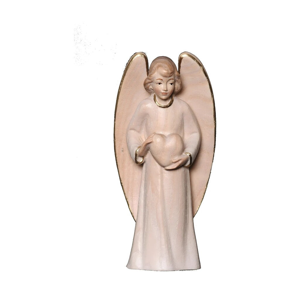 Guardian Angel with Maple Wood Heart, Val Gardena Craftsmanship