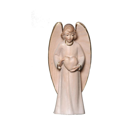 Guardian Angel with Maple Wood Heart, Val Gardena Craftsmanship