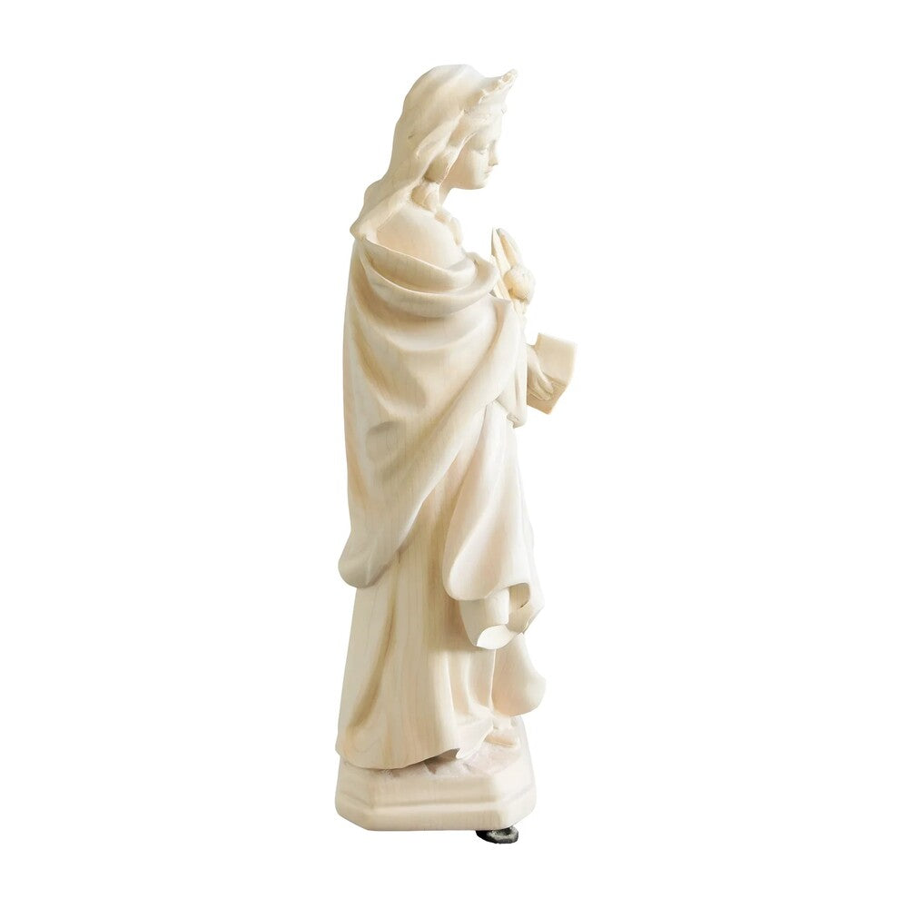 Saint Veronica: Hand-Carved Wood Sculpture from Val Gardena