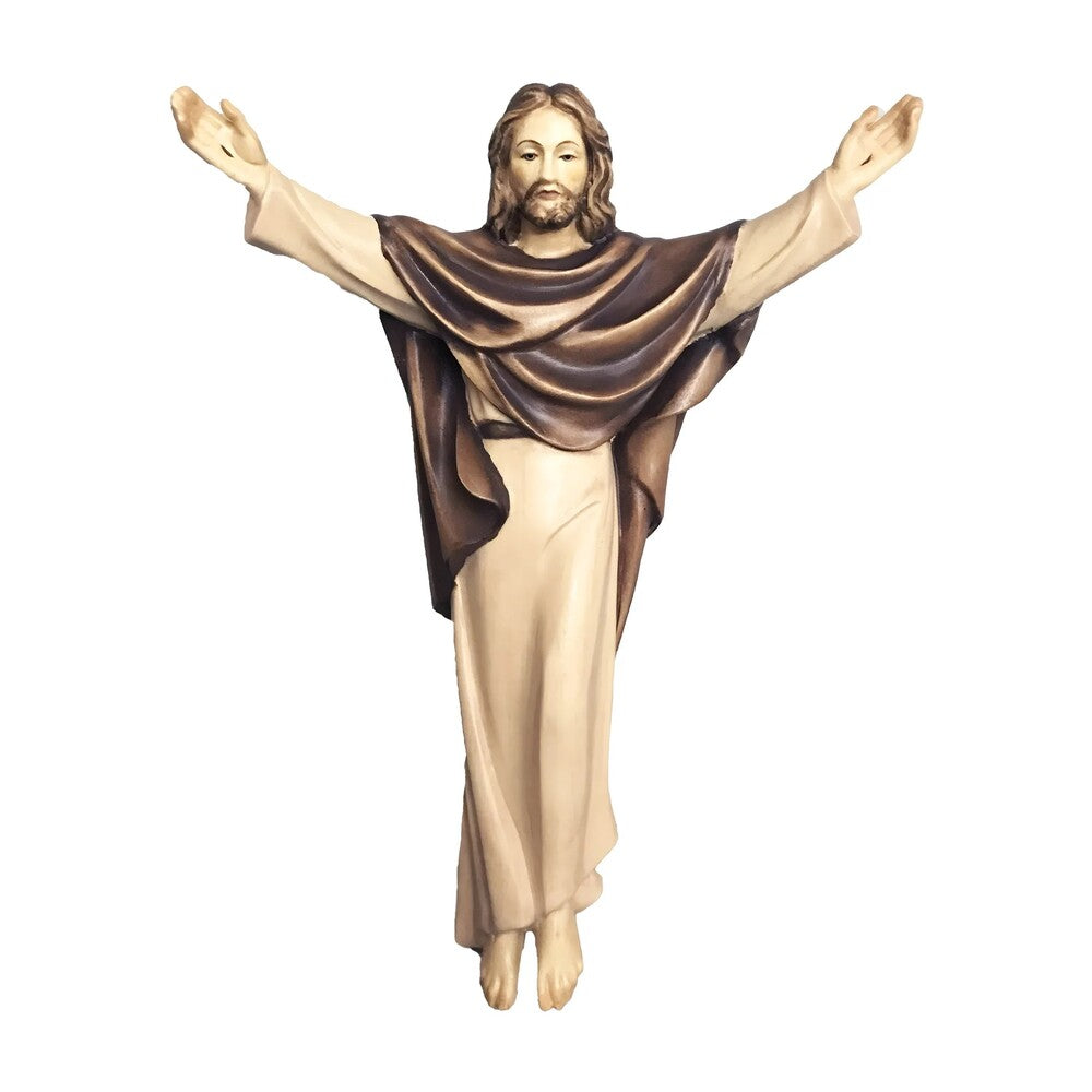 Sculpture of Jesus Christ the Risen King in Val Gardena wood