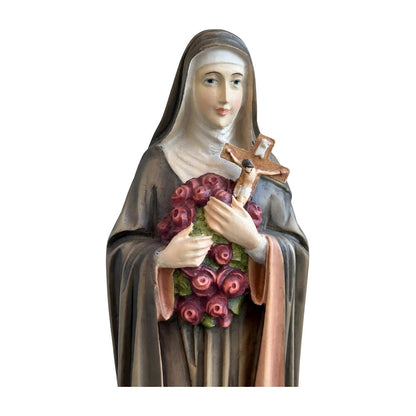 Statue of Saint Thérèse of Lisieux in hand-carved and hand-painted wood