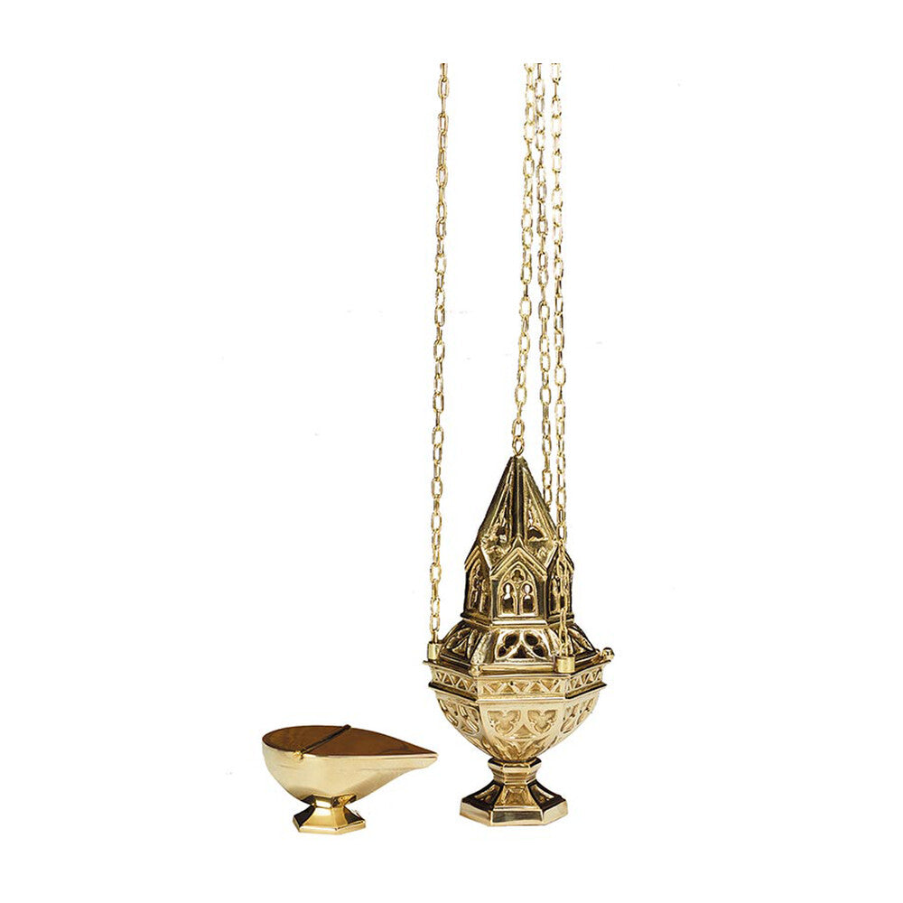 Ornate Censer and Boat Set