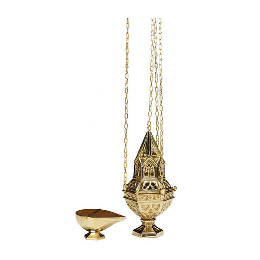 Ornate Censer and Boat Set