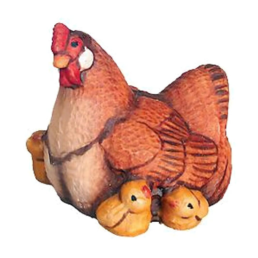 Hen with Chicks - Maple Wood