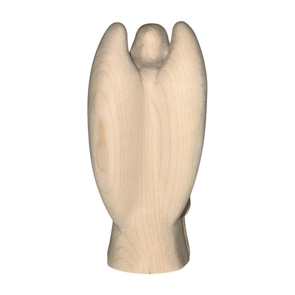 Guardian Angel with Children: Maple Wood Sculpture from Val Gardena