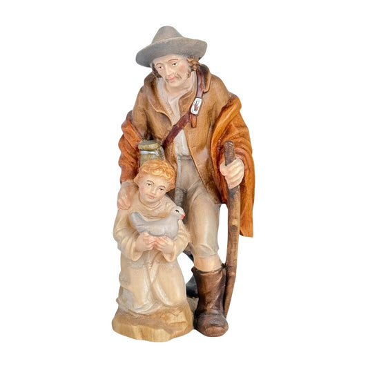 Shepherd and Child with Dove - Maple Wood