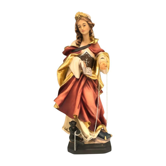 Saint Juliana Wooden Statue Val Gardena