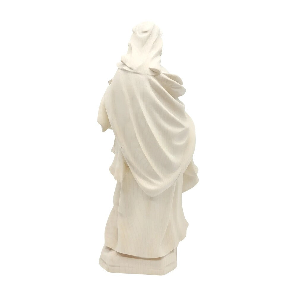 Saint Ursula Guide and Martyr, Hand-Carved Wood Statue from Val Gardena