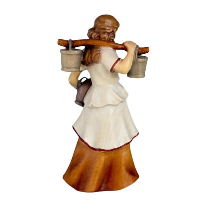 Shepherdess Carrying Water - Maple Wood