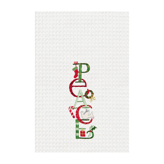 100% Cotton Christmas Peace Kitchen Towel