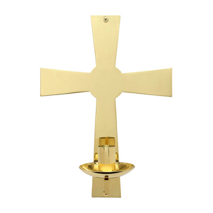 Plain Cross Wall-Mounted Candleholder