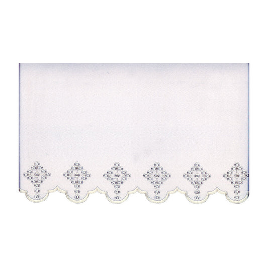 White Silk Embroidered Altar Cloth - Design BV1508