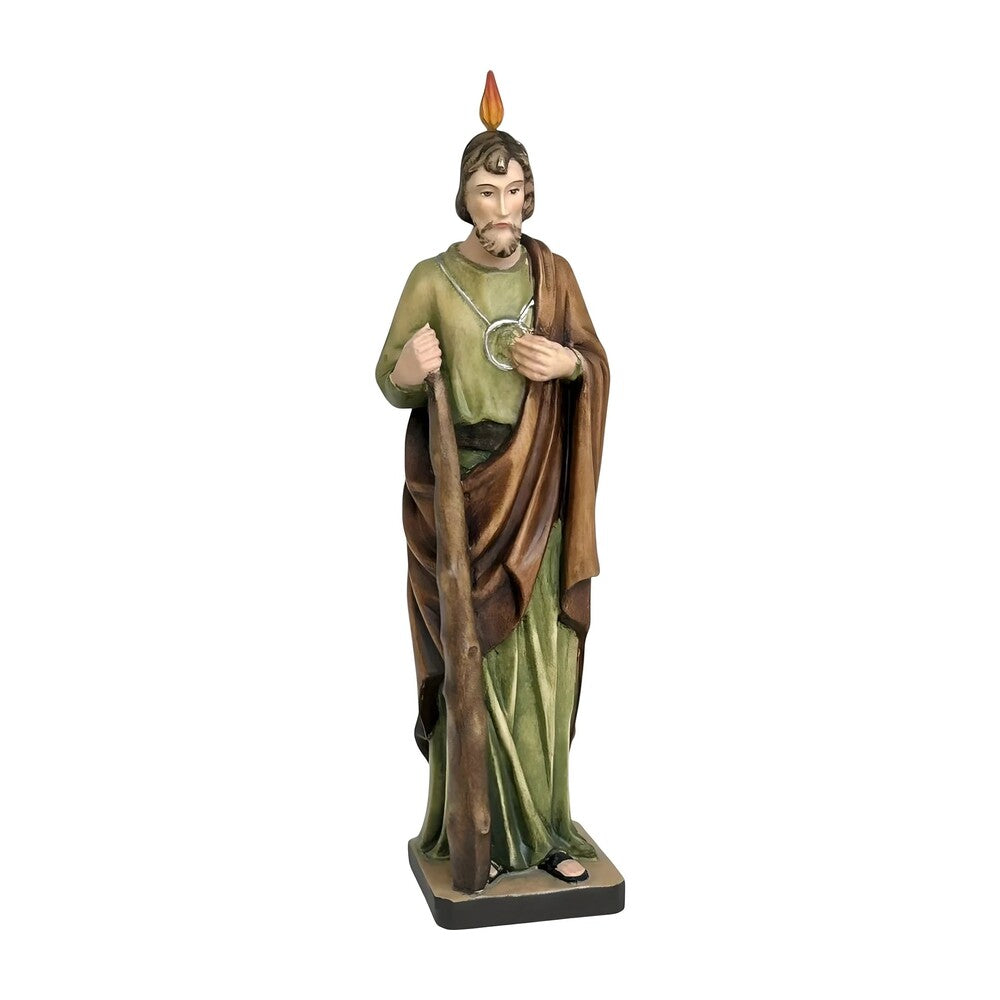 Statue of Saint Jude Thaddeus Carved in Val Gardena Wood