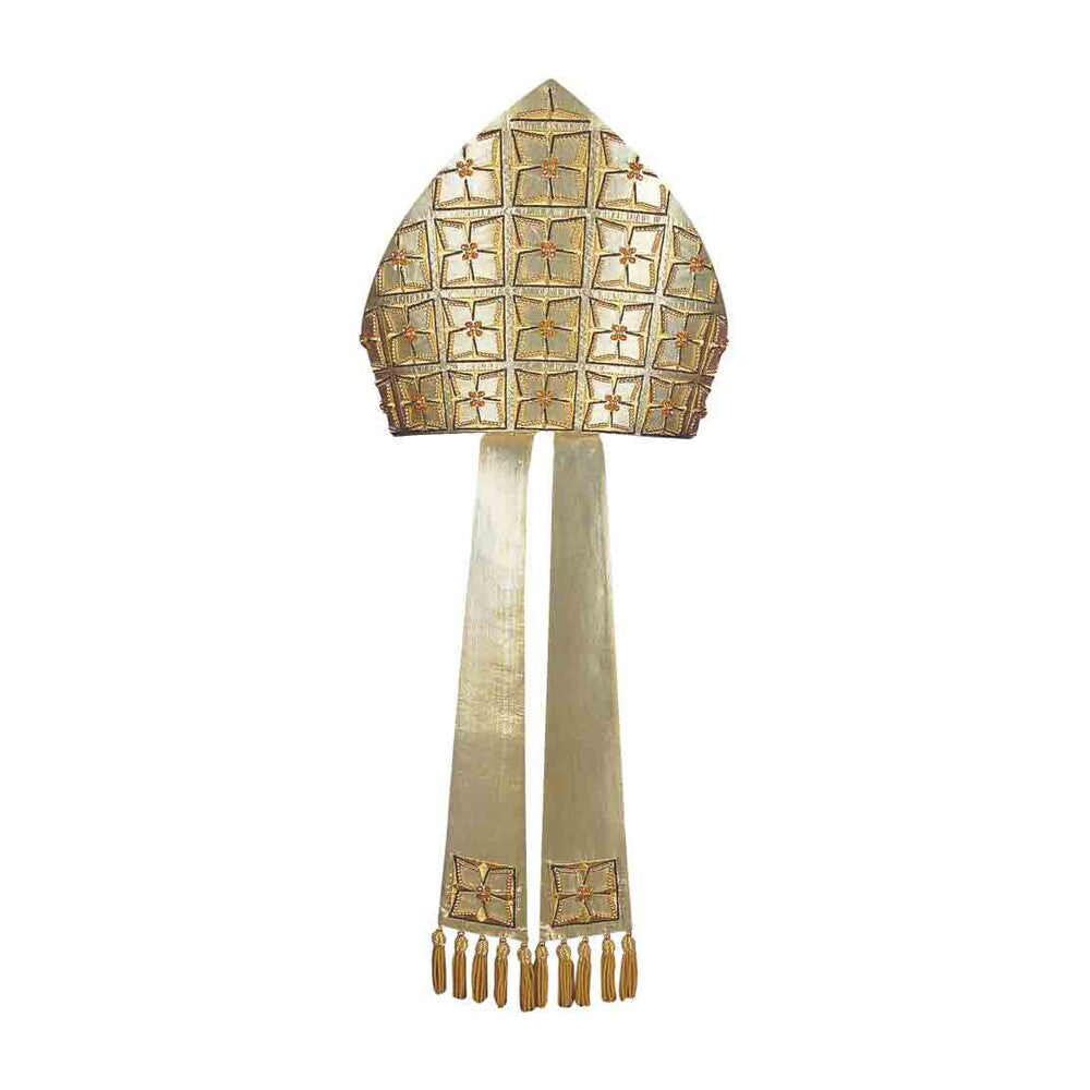 Lurex Gold Embroidered Mitre - PBM39A