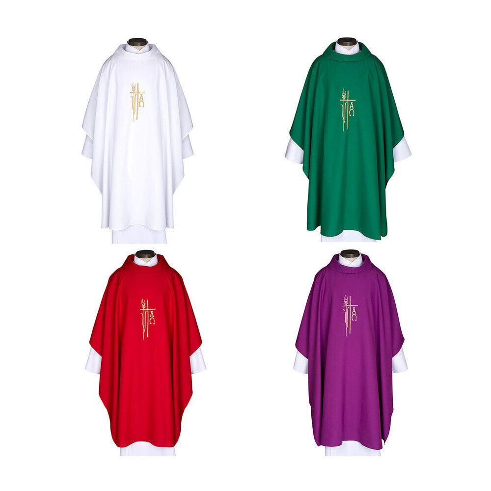 Monastic Cowl Neck Chasuble - Available in 5 Litugical Colours