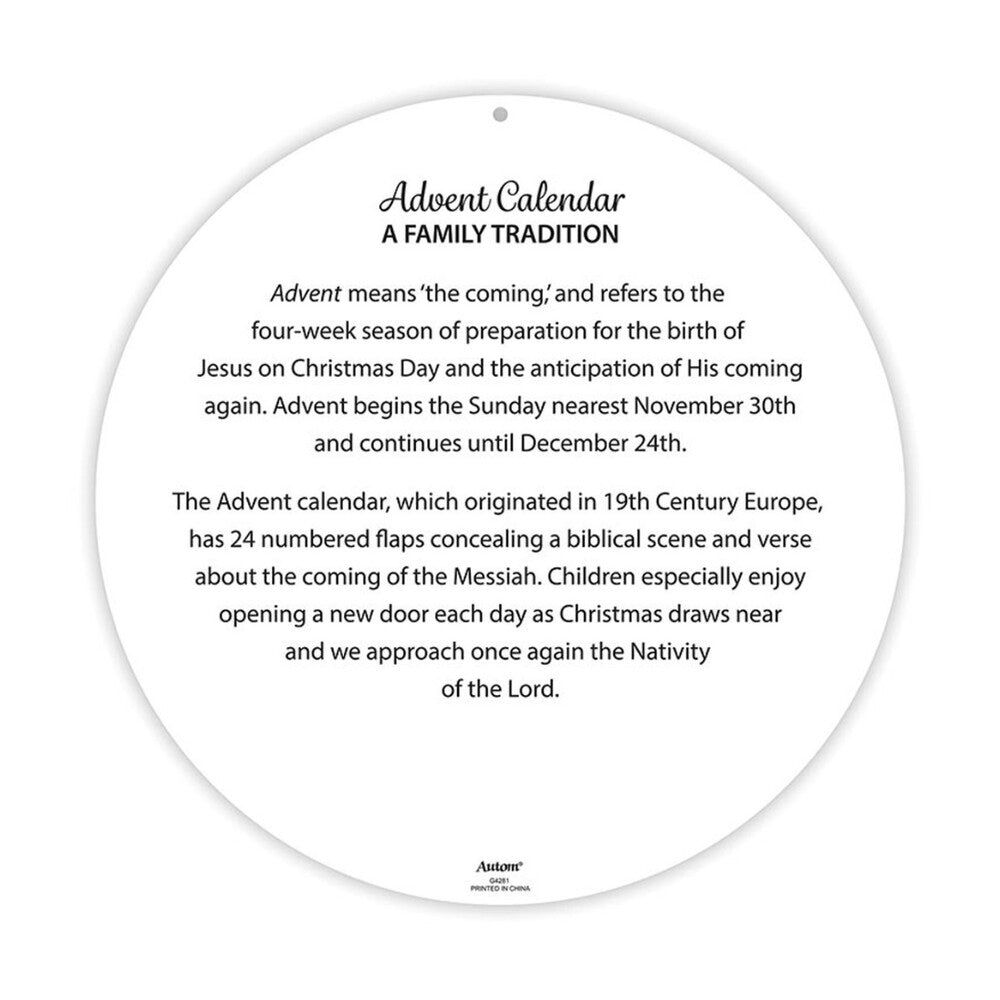 Living Advent Round Advent Calendar