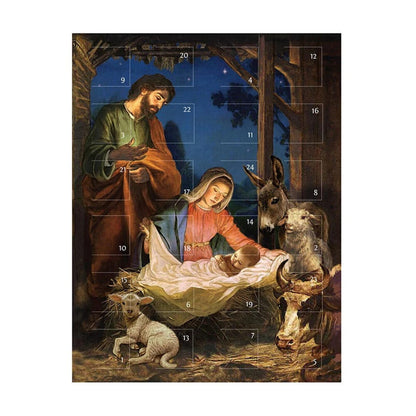 Advent Calendar Greeting Card - Come Let Us Adore Him