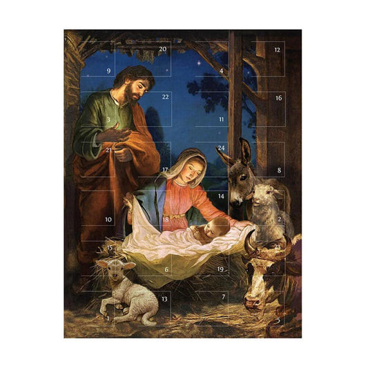 Advent Calendar Greeting Card - Come Let Us Adore Him