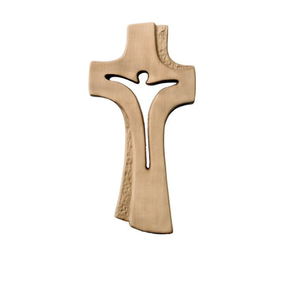 Modern Abstract Maple Wood Cross from Val Gardena