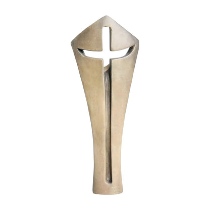 Stylized Modern Wooden Crucifix | Sacred Art Val Gardena