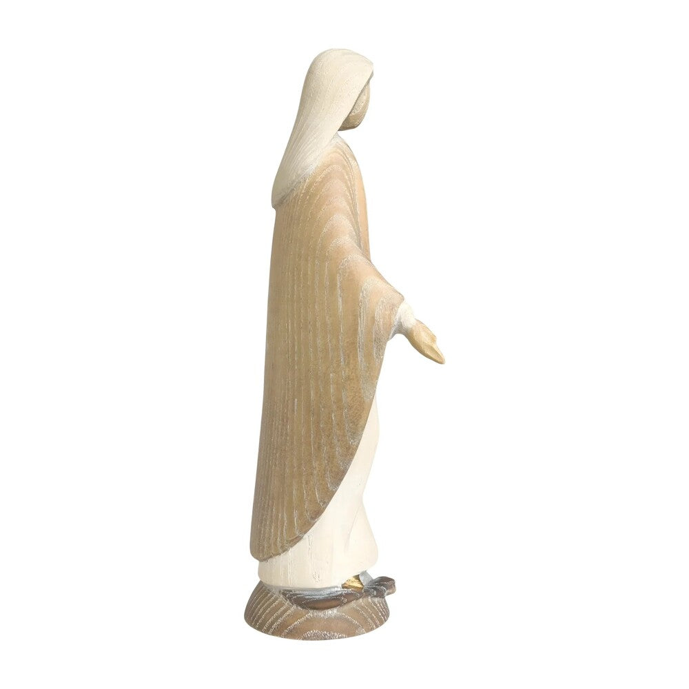Modern Miraculous Madonna – Val Gardena Wood Carving
