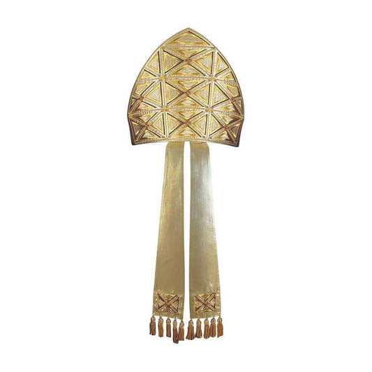 Lurex Gold Embroidered Mitre - PBM36A