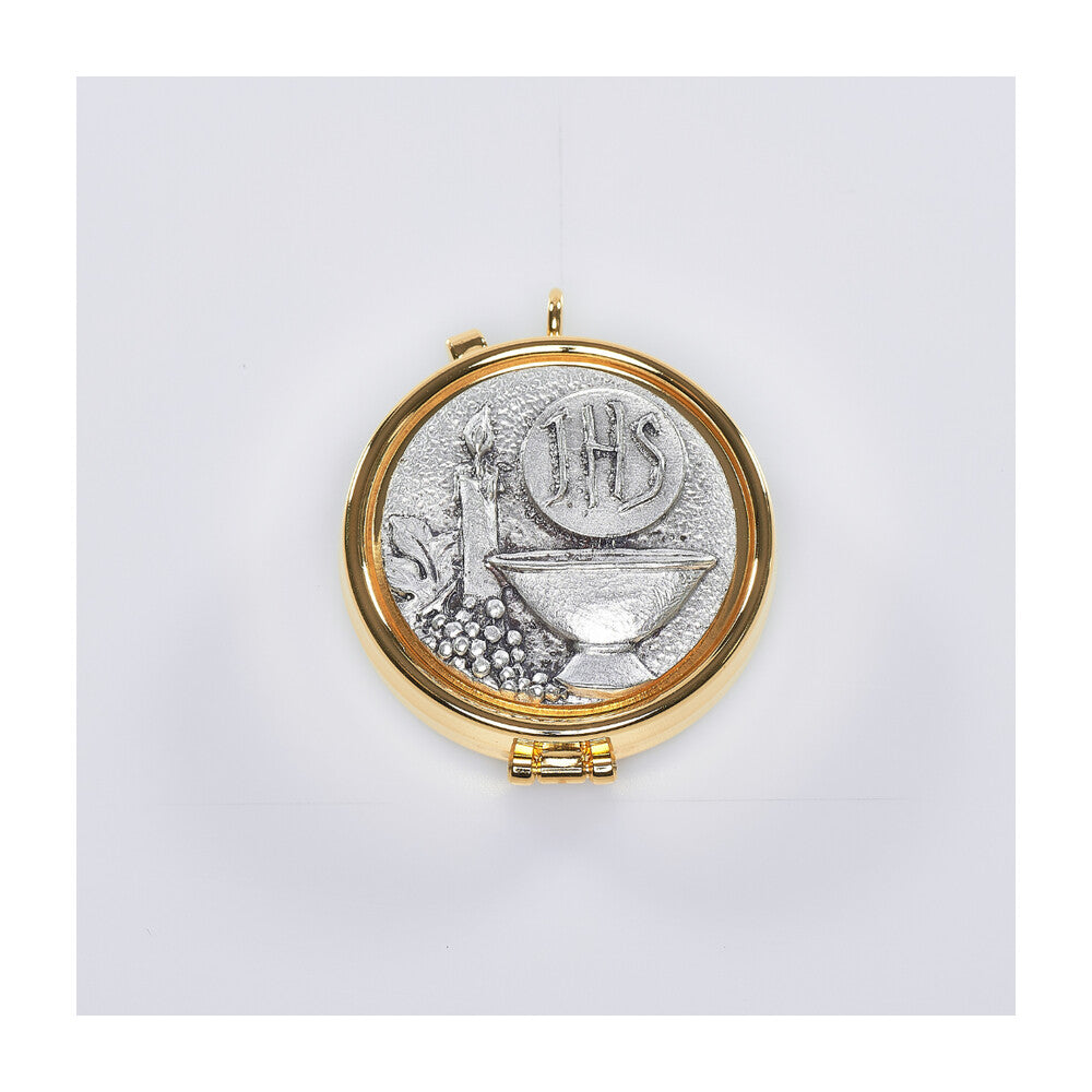 IHS, Grapes & Candle 15 Capacity Pyx