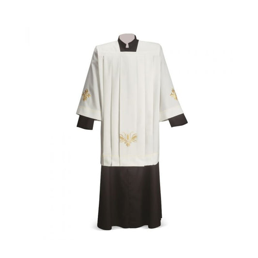 Aurora Ivory Cotta with Wheat & Grape Eucharistic Embroidery