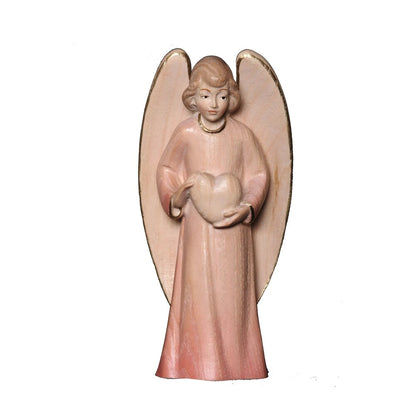 Guardian Angel with Maple Wood Heart, Val Gardena Craftsmanship