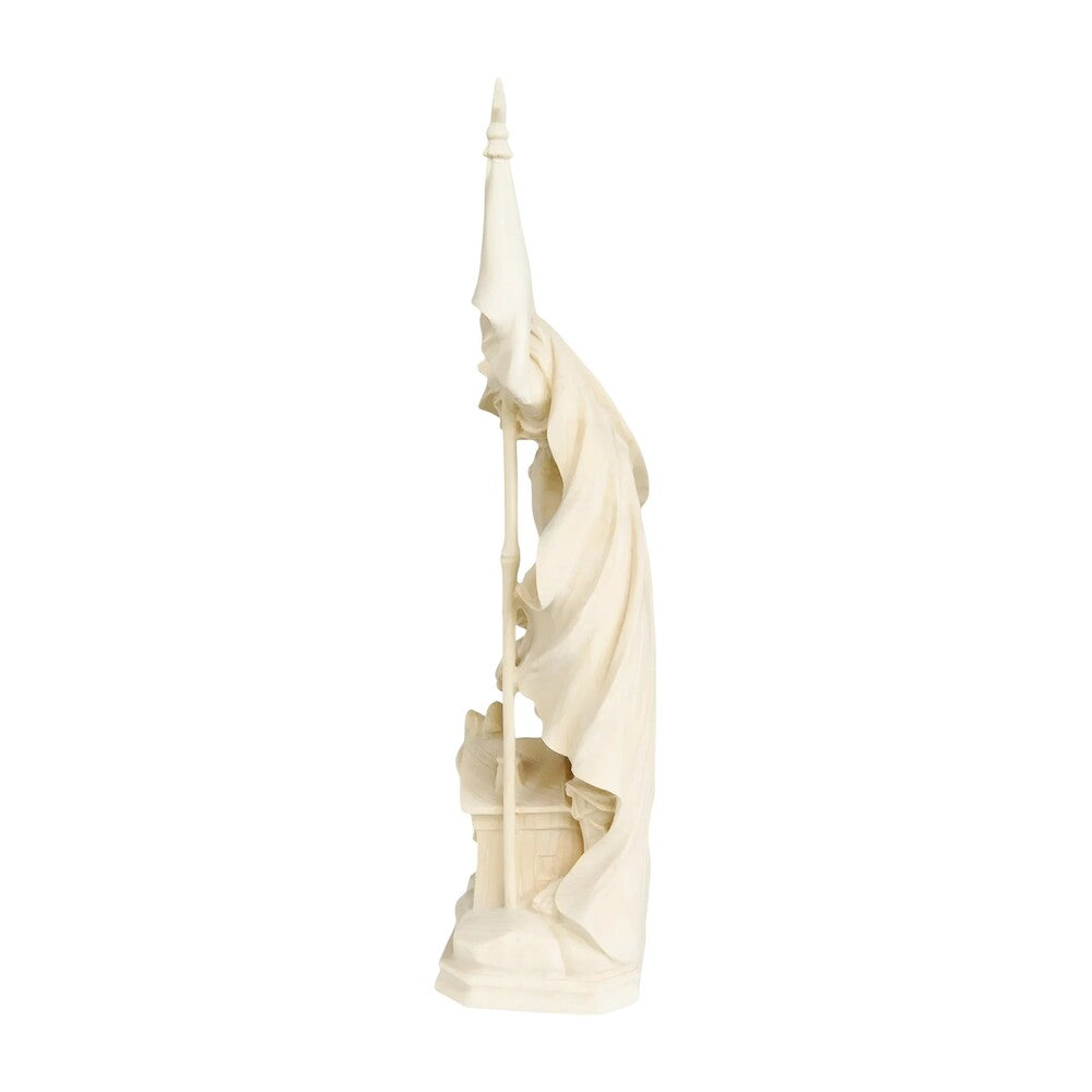 Hand-Carved Wooden Saint Florian Statue from Val Gardena