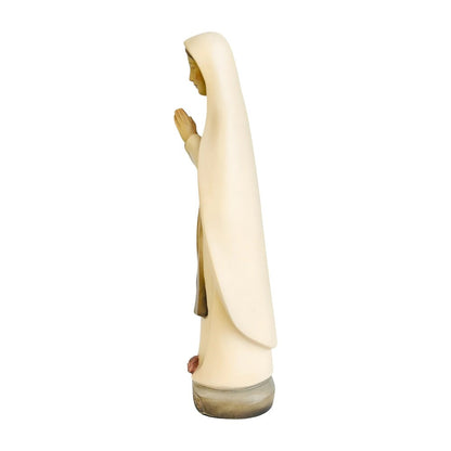 Our Lady of Lourdes Statue and Figurine in Hand-carved Val Gardena Wood