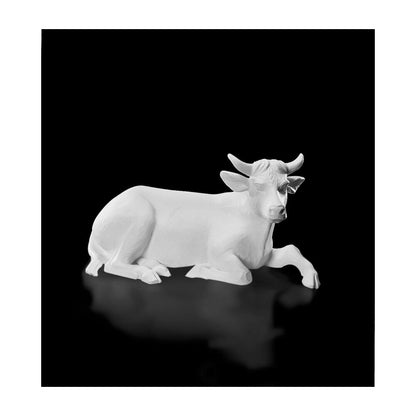 12 Piece White Resin Nativity