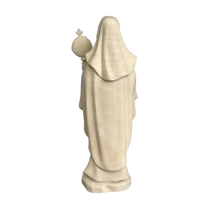 Statue of Saint Clare of Assisi with Monstrance in Wood Carved in Val Gardena