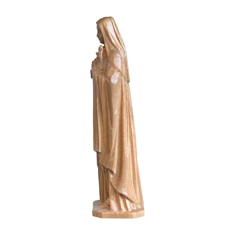 Statue of Saint Thérèse of Lisieux in hand-carved and hand-painted wood