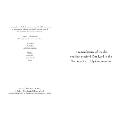 5 7/8” High First Holy Communion Card, DVFCF