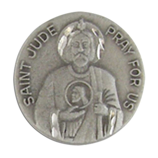 St Jude Pewter Lapel Pin