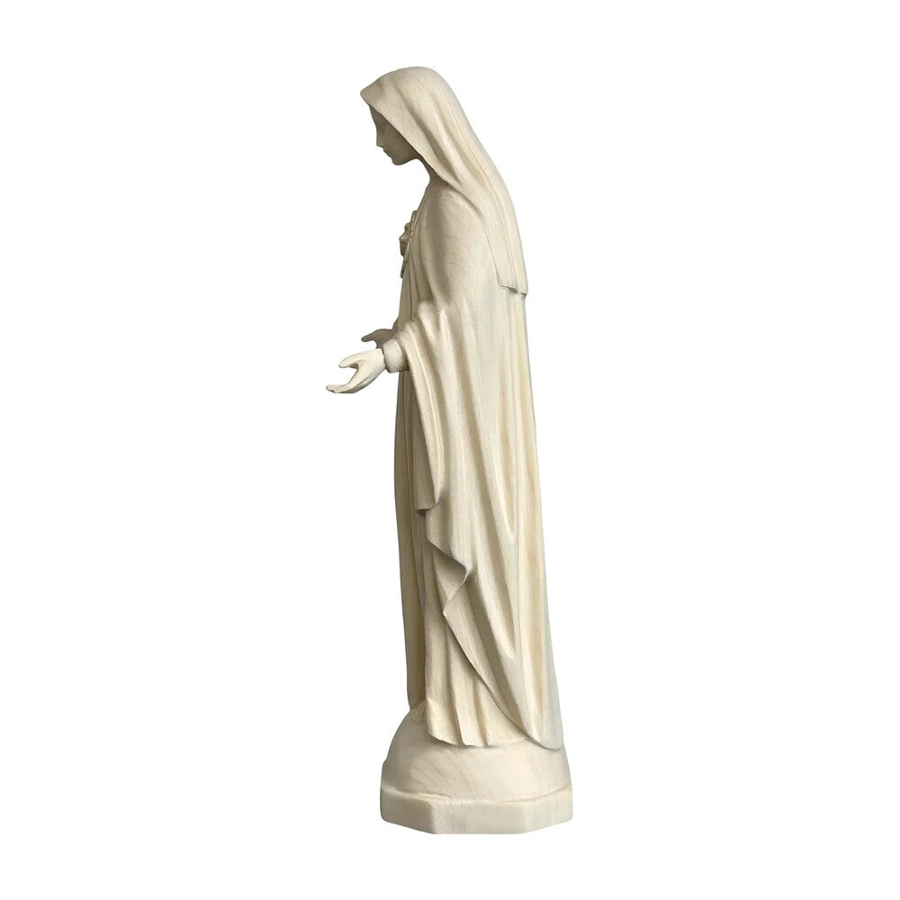Sculpture of the Immaculate Heart of Mary, Val Gardena Wood Craftsmanship