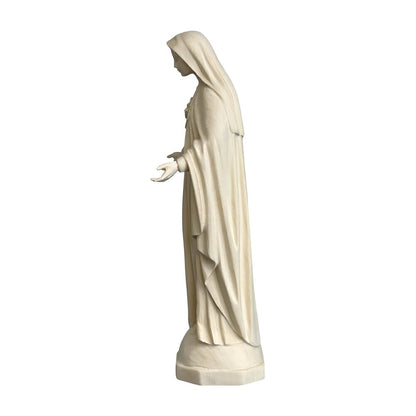 Sculpture of the Immaculate Heart of Mary, Val Gardena Wood Craftsmanship