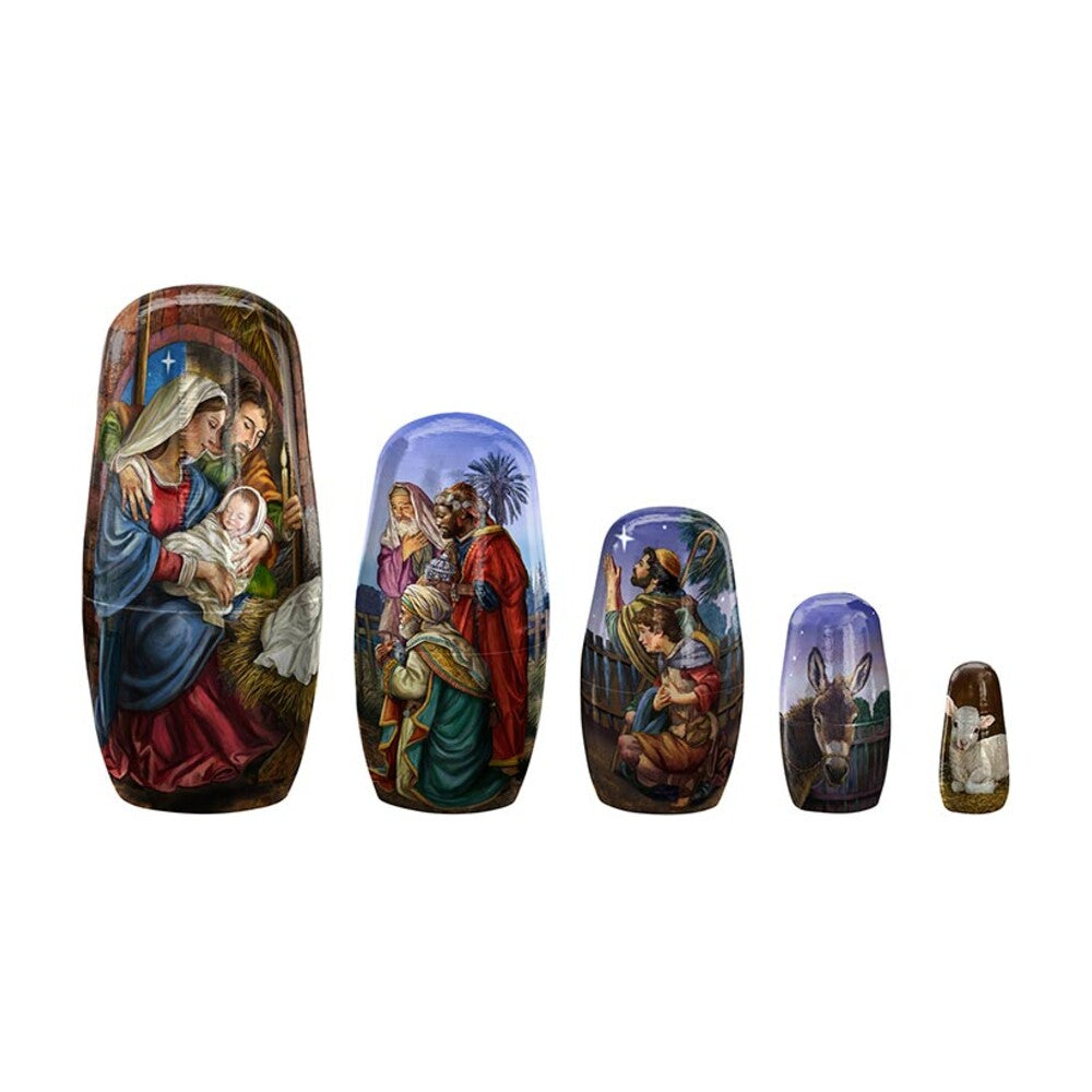 5 Piece Nesting Nativity Set