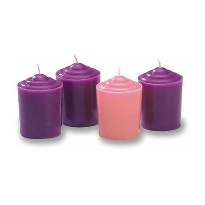 Advent Votive Candle Set - 15 Hour
